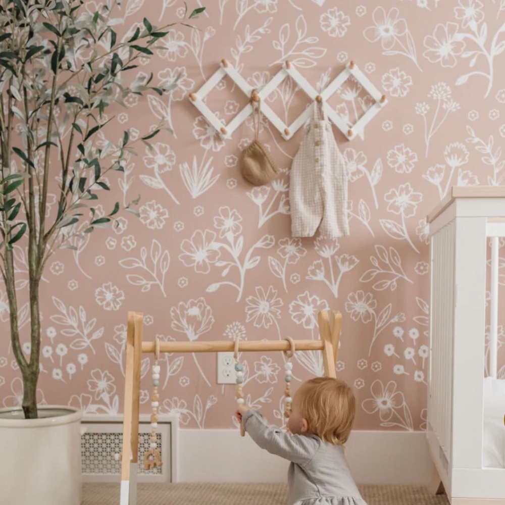 • Loomwell Removable Wallpaper in Sophia Pink •